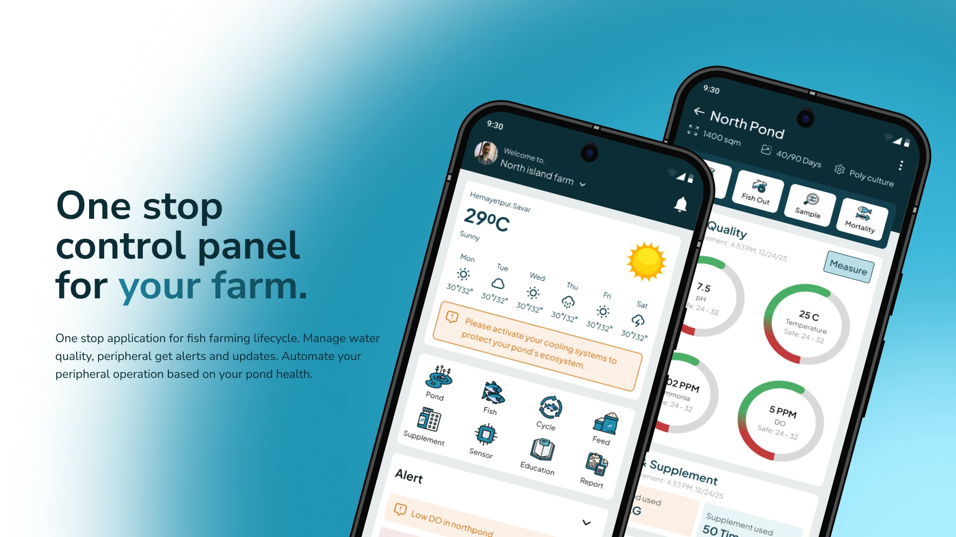 Aquaculture Management Application — Aquatech / IoT project by Mushfiqur Rahaman