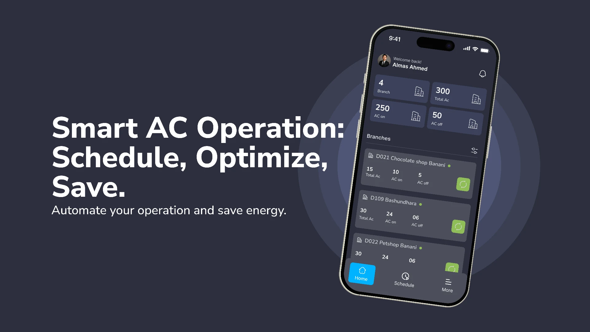 Smart AC Operation: Schedule, Optimize, Save — Energy / IoT project by Mushfiqur Rahaman