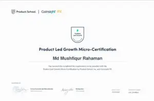 Product Led Growth Micro-Certification